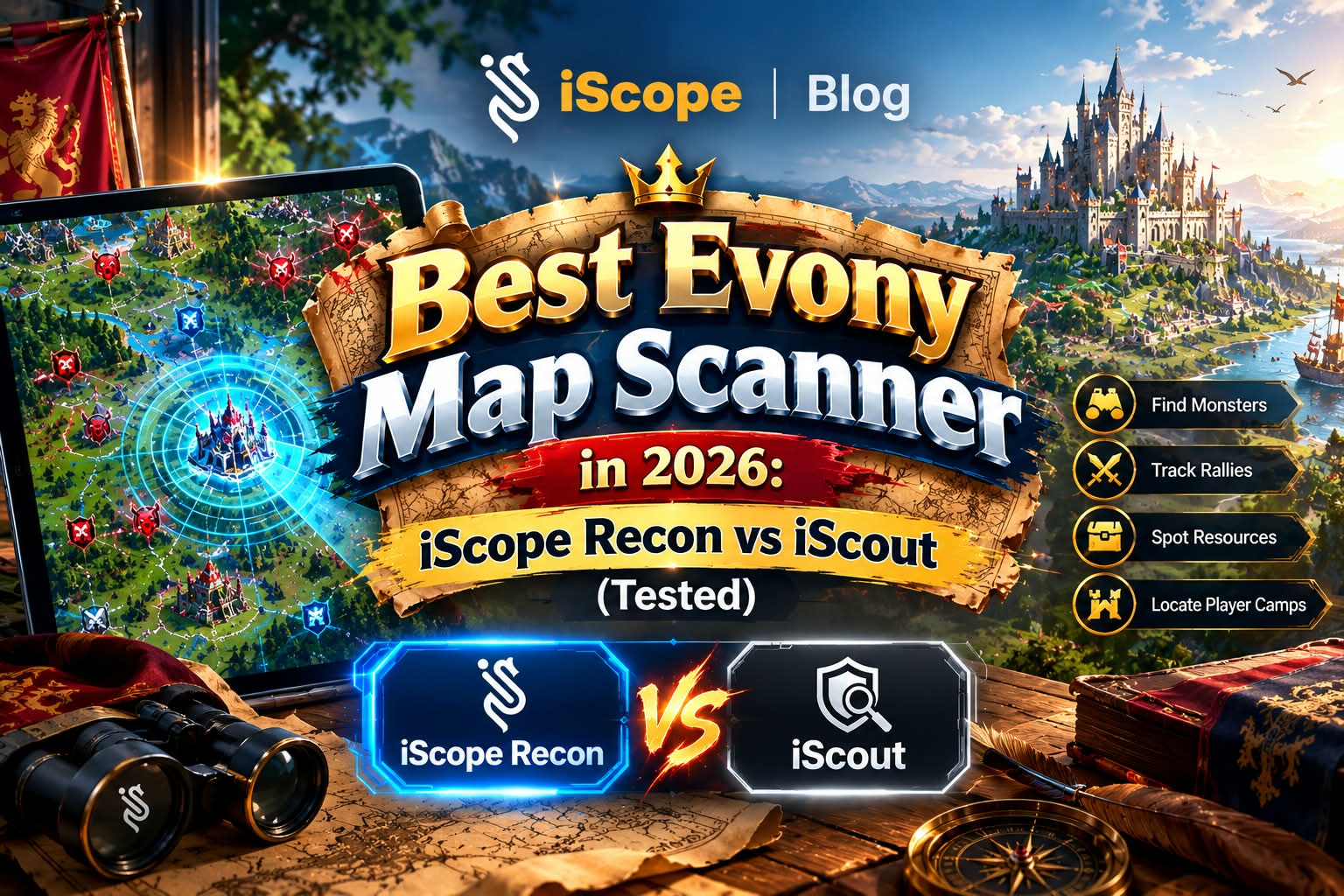 Best Evony Map Scanner in 2026: iScope Recon vs iScout (Tested)