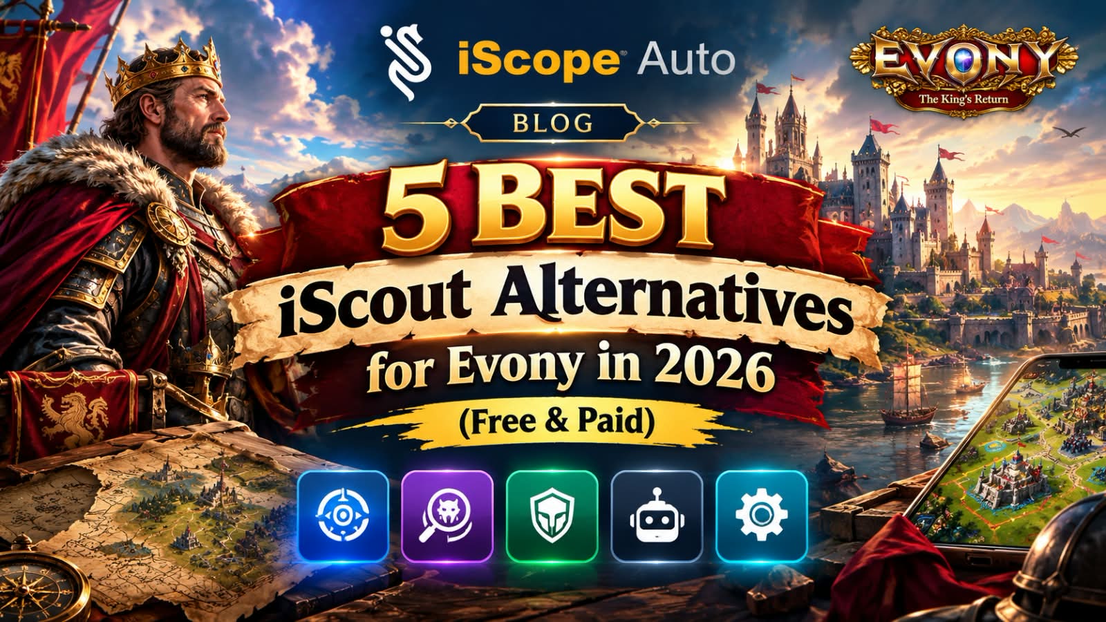 5 Best iScout Alternatives for Evony in 2026 (Free & Paid)